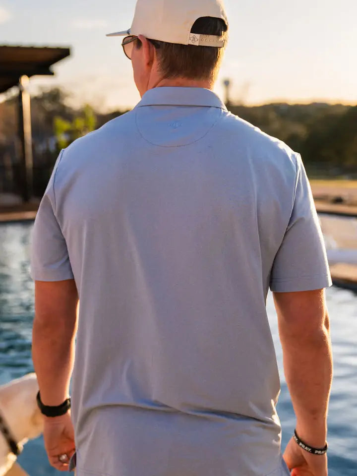 Burlebo - Performance Polo , Sky - KC Outfitter