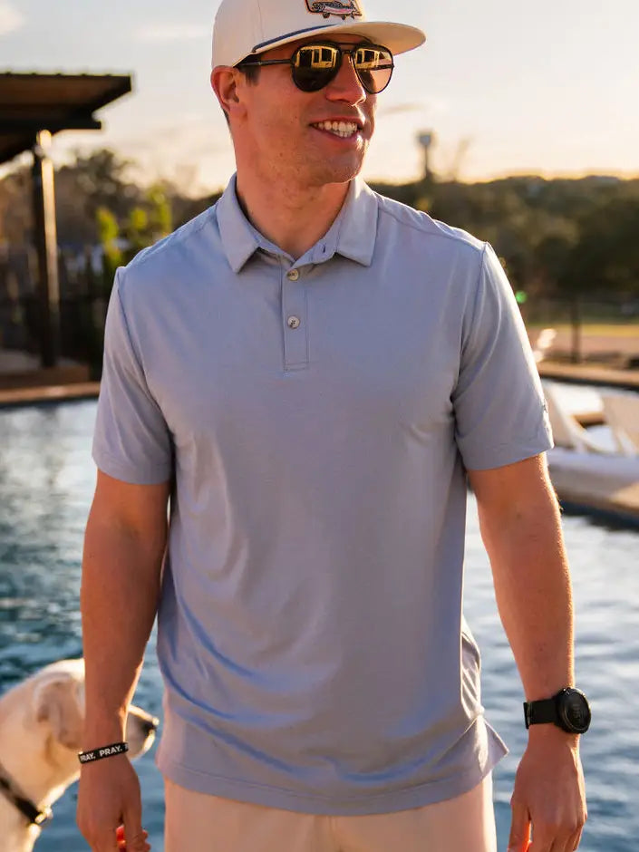 Burlebo - Performance Polo , Sky - KC Outfitter