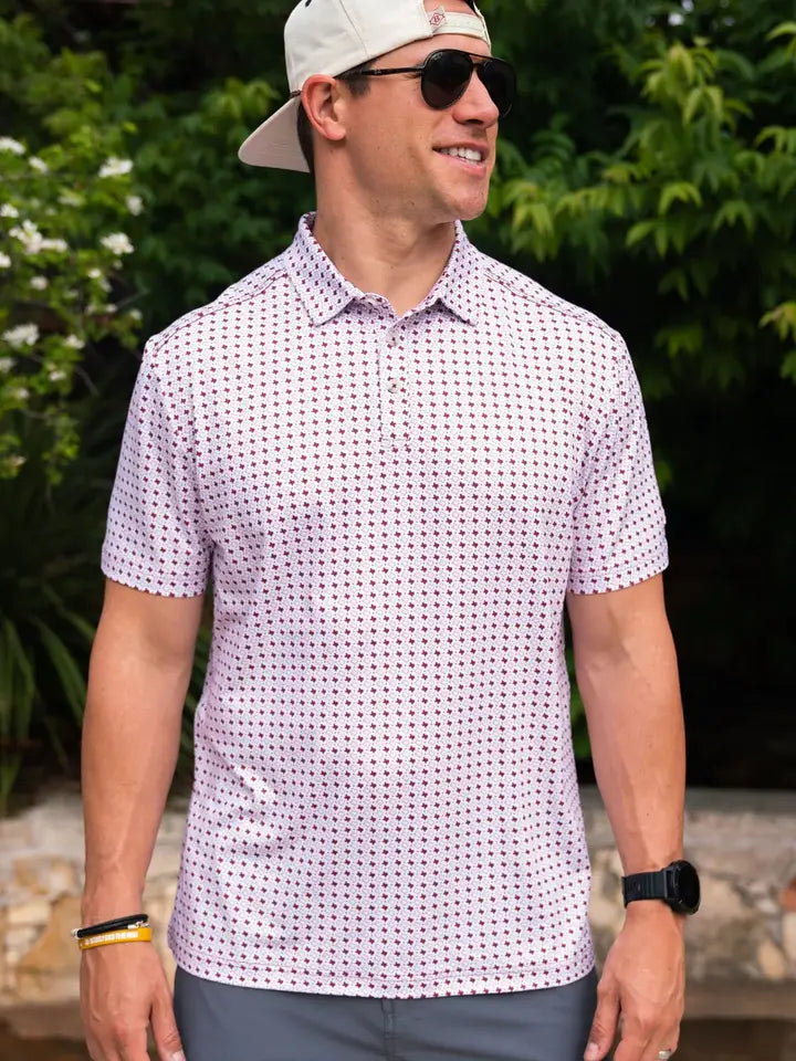 Burlebo - Performance Polo, White Tx - KC Outfitter