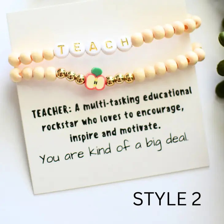 Teacher Bracelet - KC Outfitter