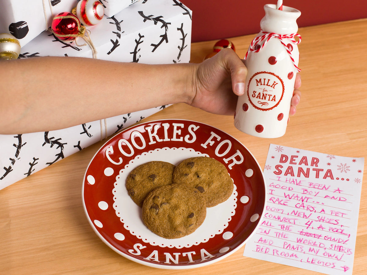 Santa Cookie & Milk set