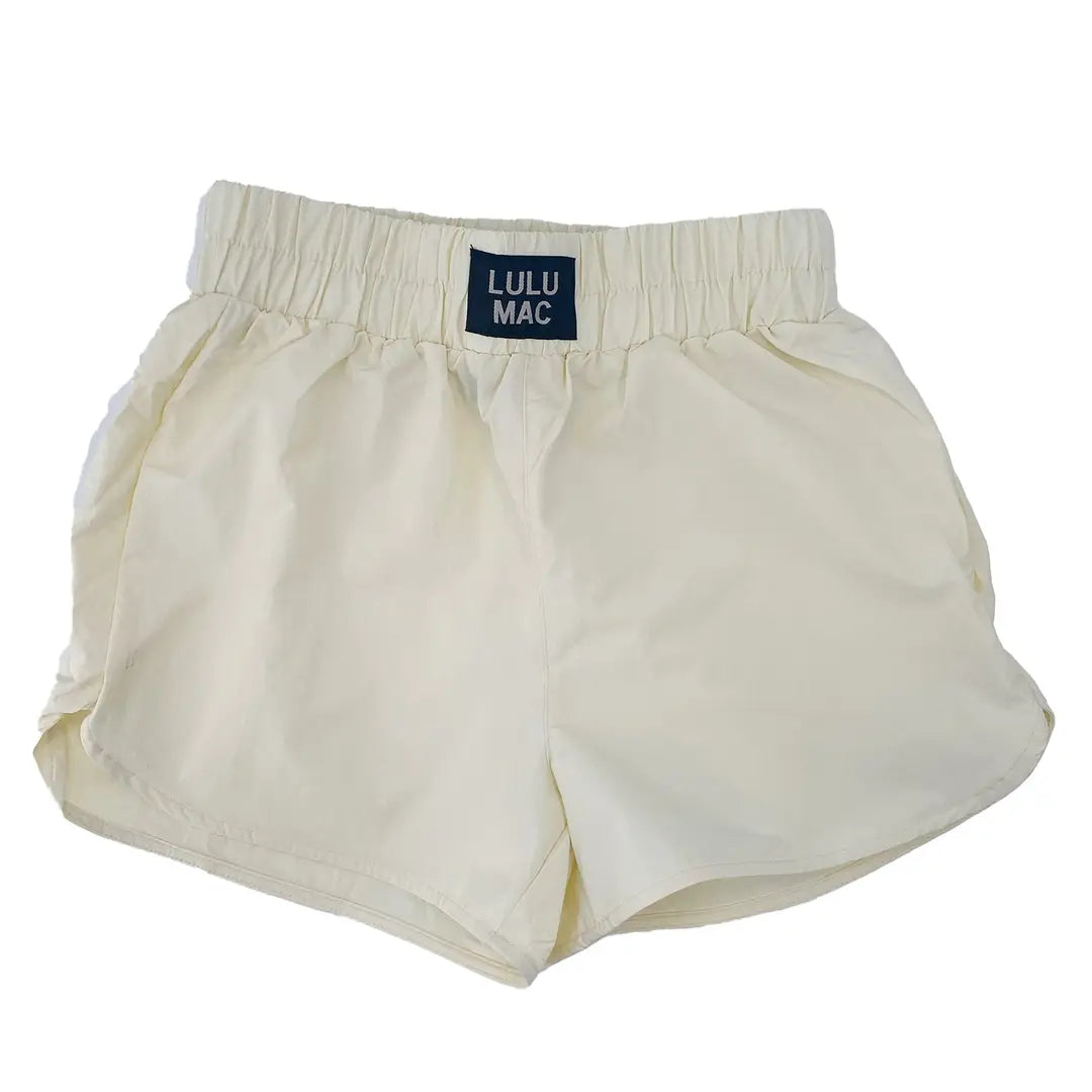 LULU Mac - White Nylon Shorts