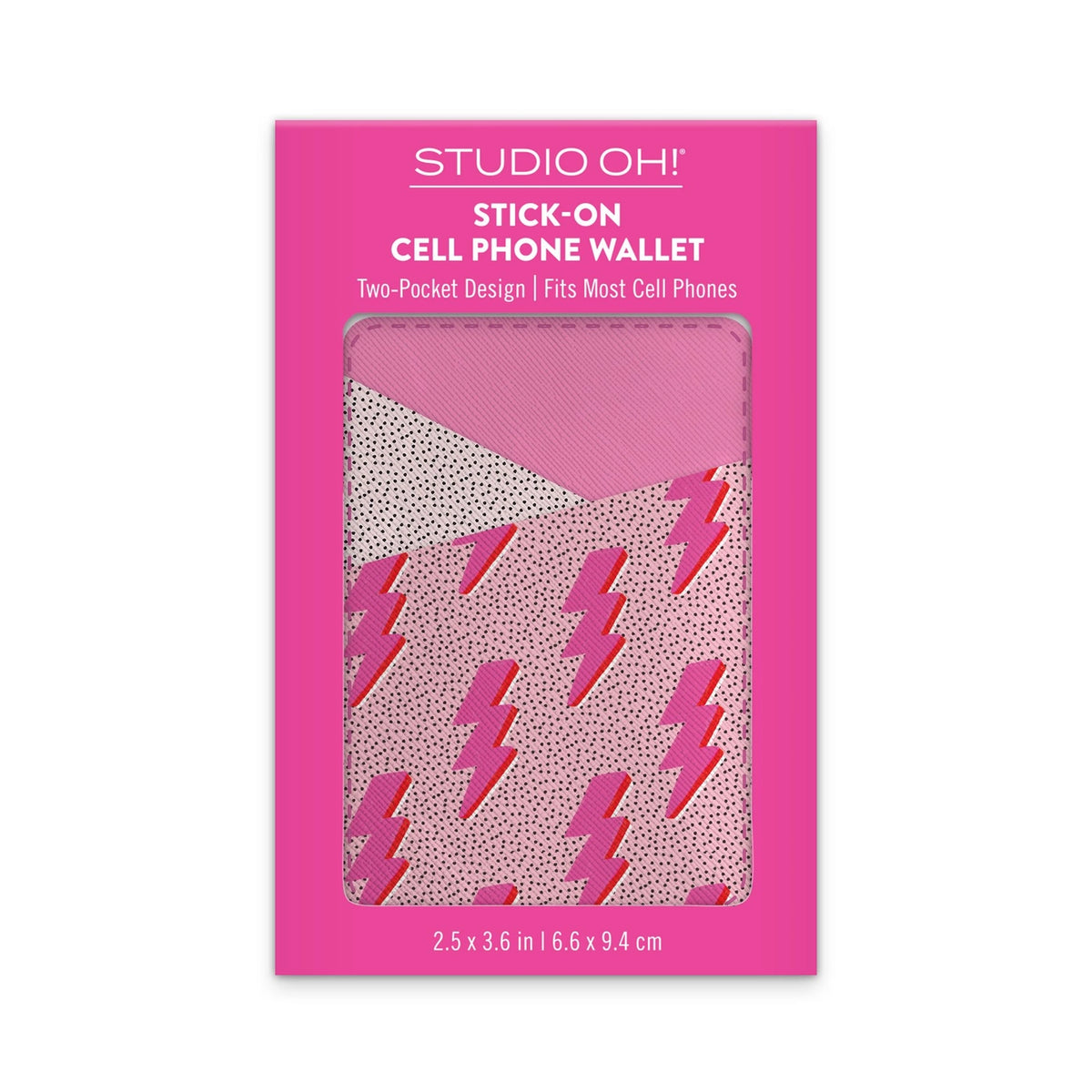Stick On Cell Phone Wallet - Bolt