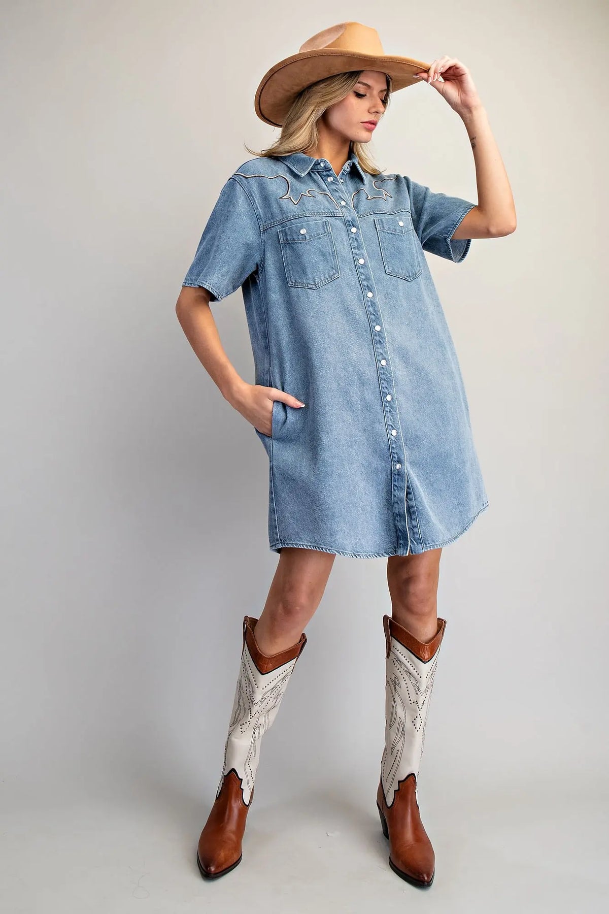 Clara Classic Denim Dress