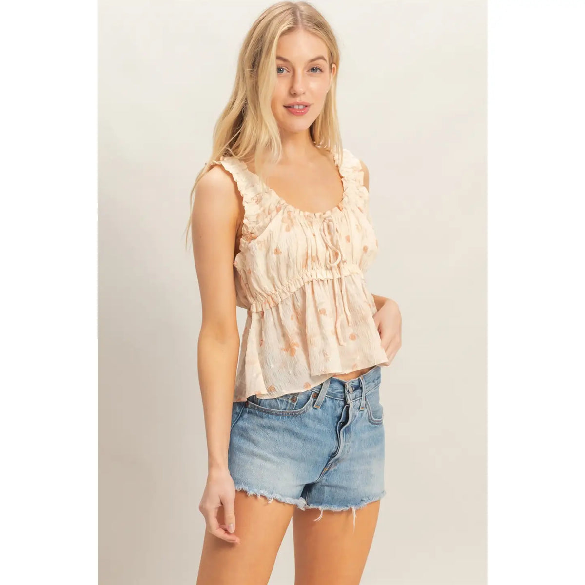 Ruffled Peplum Top