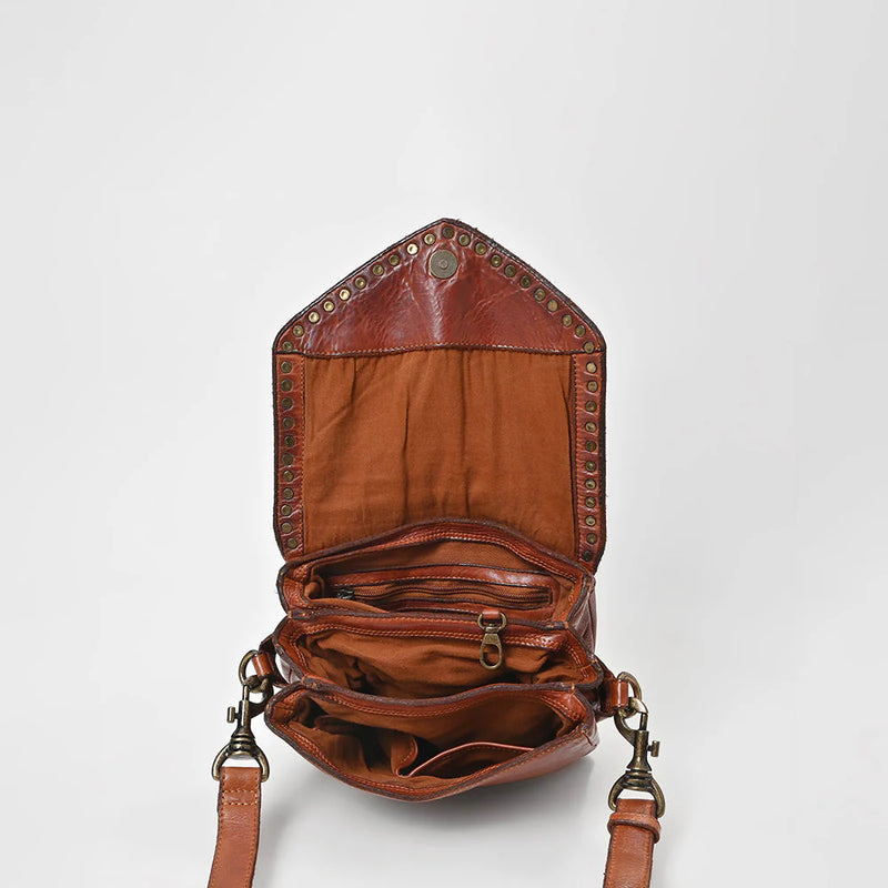 Studded Leather Crossbody Bag - KC Outfitter