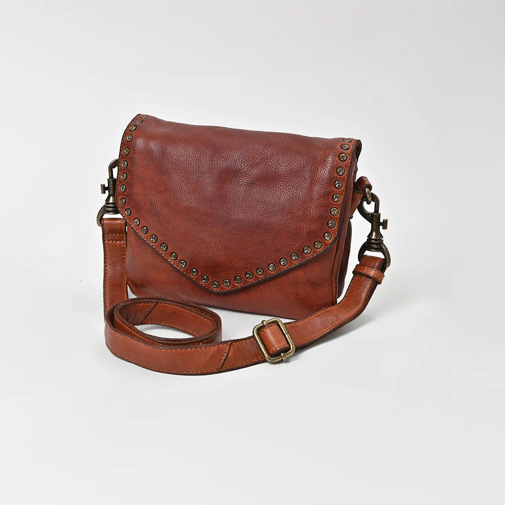 Studded Leather Crossbody Bag - KC Outfitter