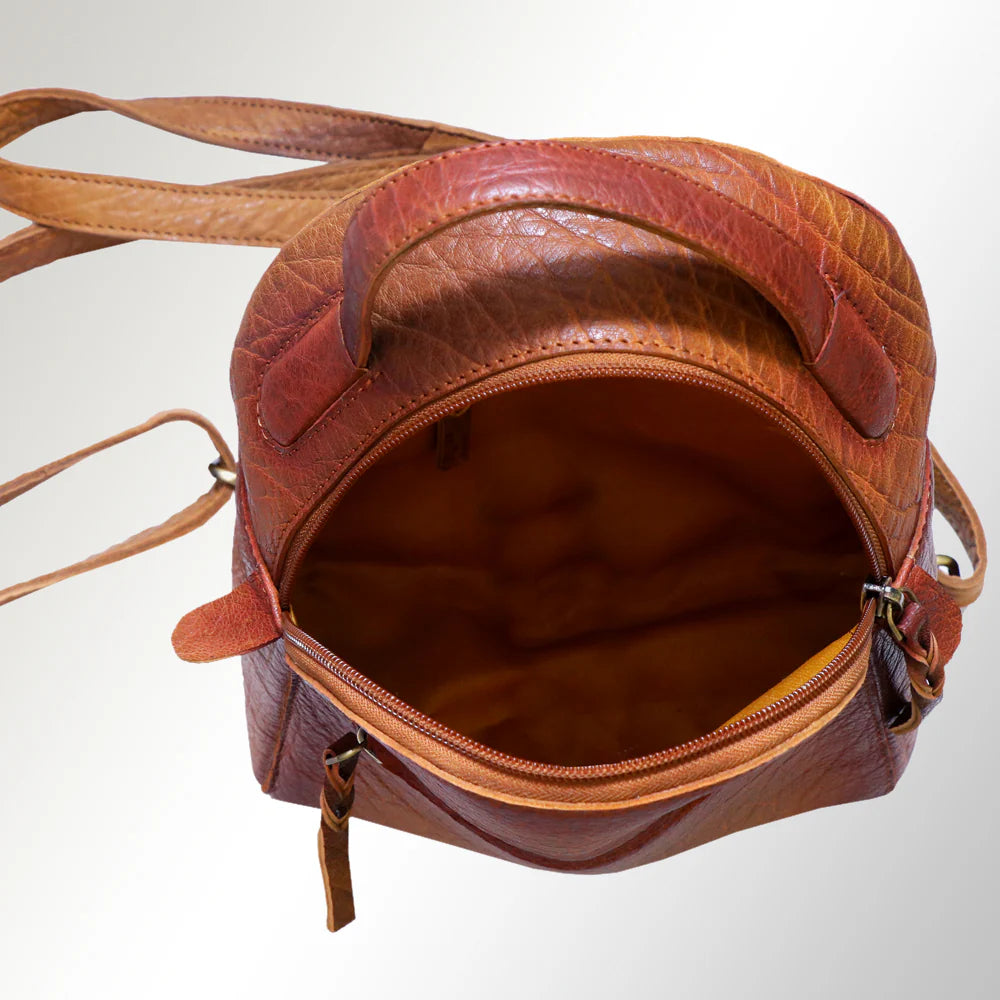 Leather Mini Backpack - KC Outfitter
