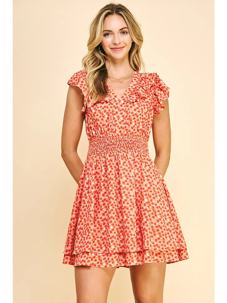 Kate V-Neck Floral Dress - KC Outfitter