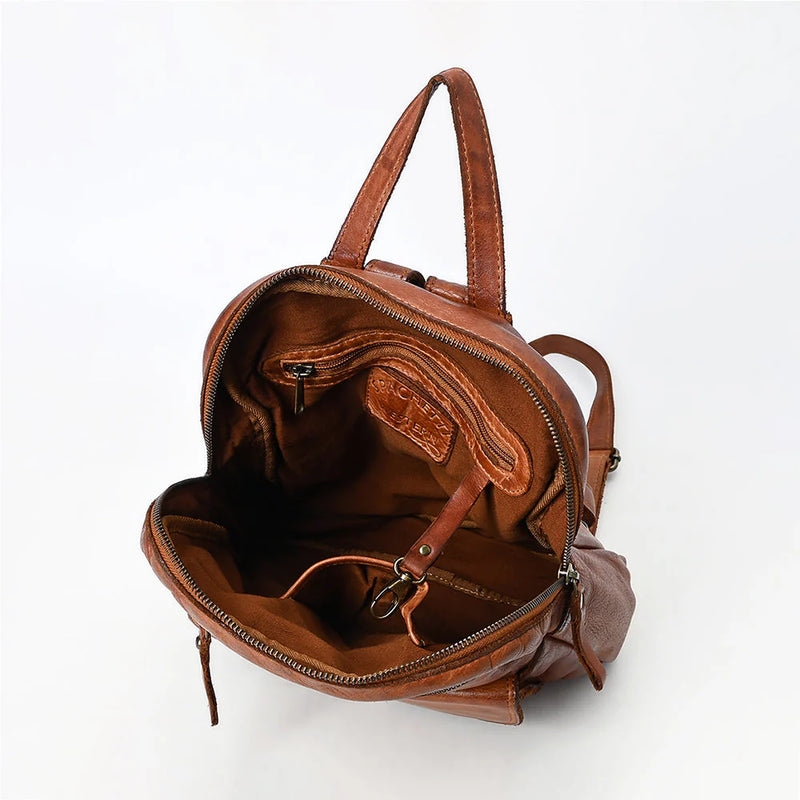 Valero Tanned Leather Backpack - KC Outfitter