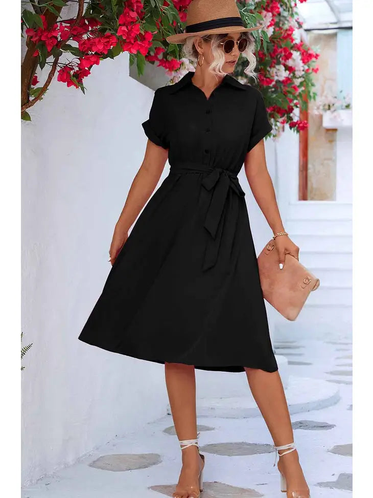 Black Shirt Dress - KC Outfitter