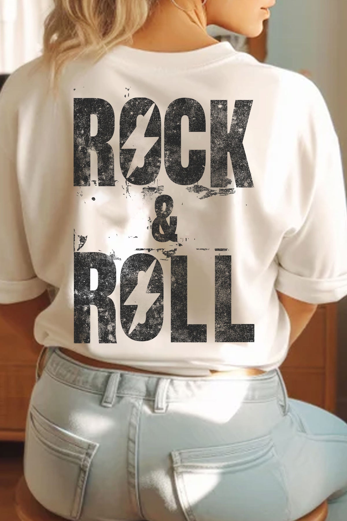 Rock N Roll Thunder Front Tshirt - KC Outfitter