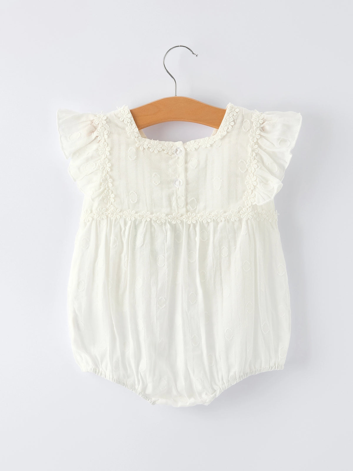 Floral Embroidery Baby Romper - KC Outfitter