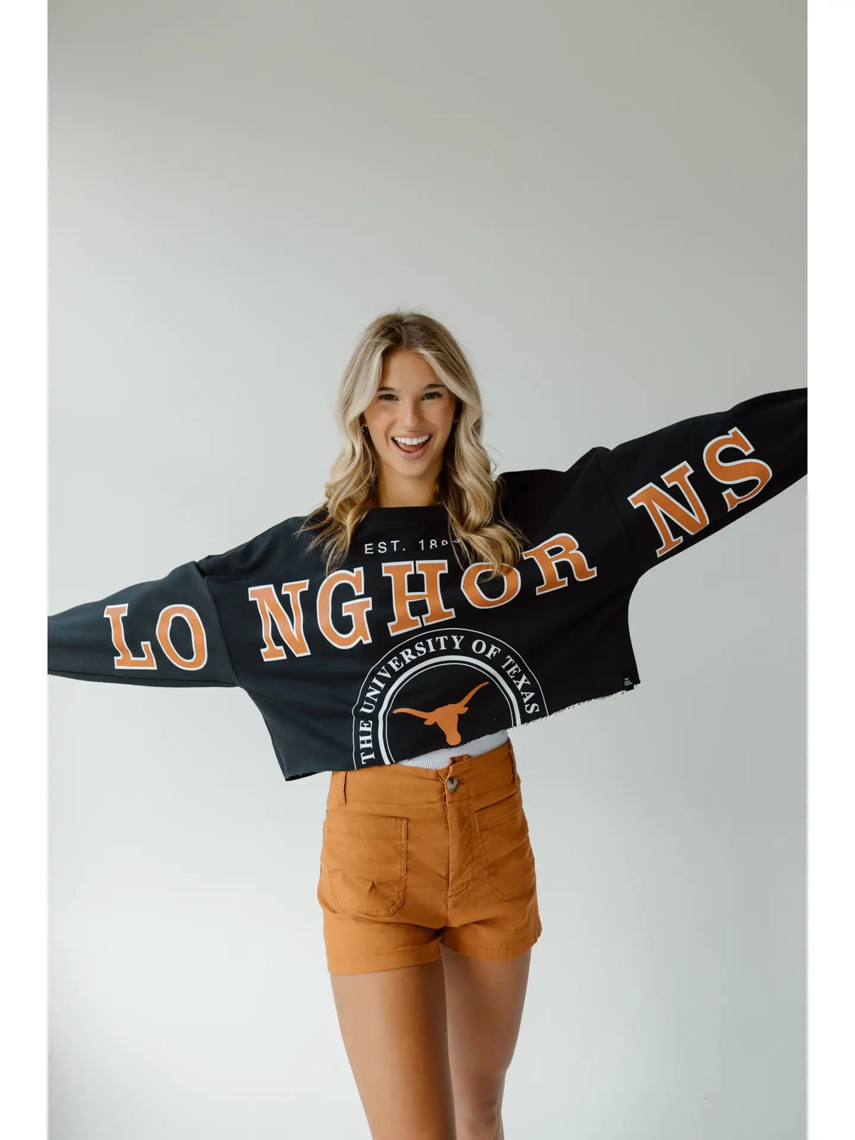 Texas Longhorn Crop Sweatshirt