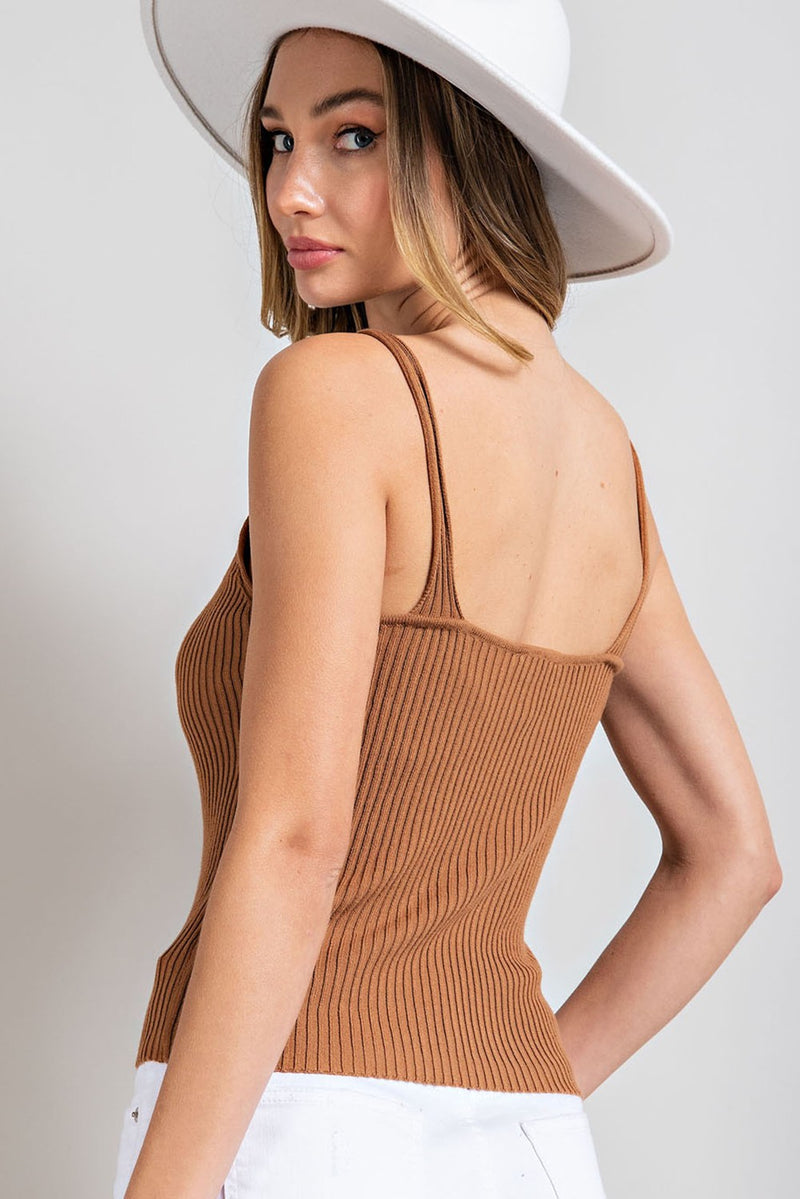 Kelly Ribbed Tank - KC Outfitter