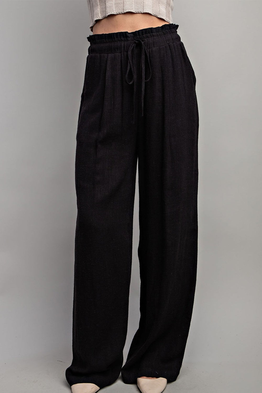Black Linen Pants - KC Outfitter
