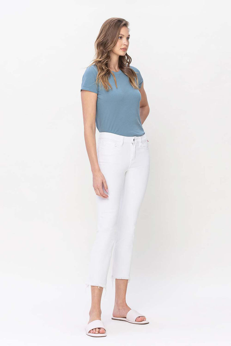 Melissa White Midrise Jeans - KC Outfitter