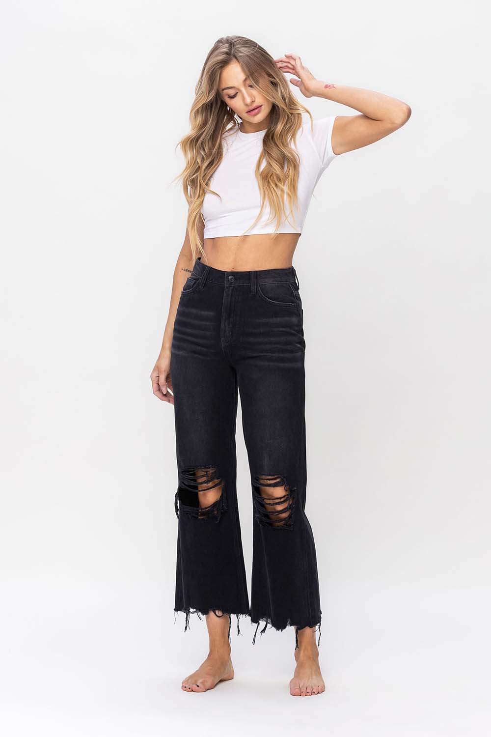 90's Vintage High Rise Crop - KC Outfitter
