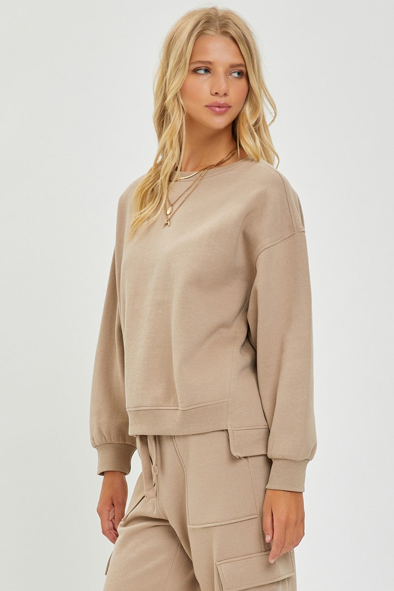 Risen Oversized Step Hem Sweatshirt