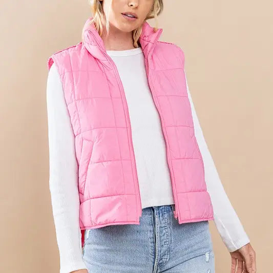 Lacie Pink Puff Vest