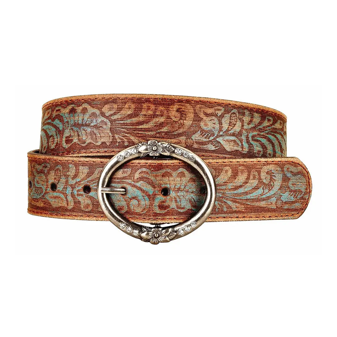 Turquoise Leather Belt