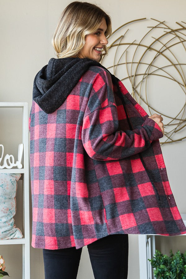 Heidi Hooded Flannel - KC Outfitter