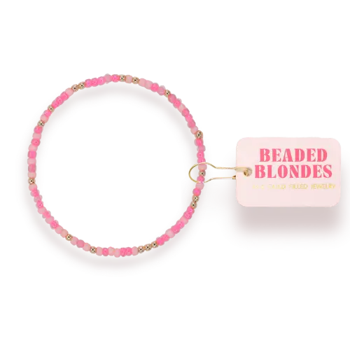 Beaded Blondes - Flamingo Sprinkle Bracelet