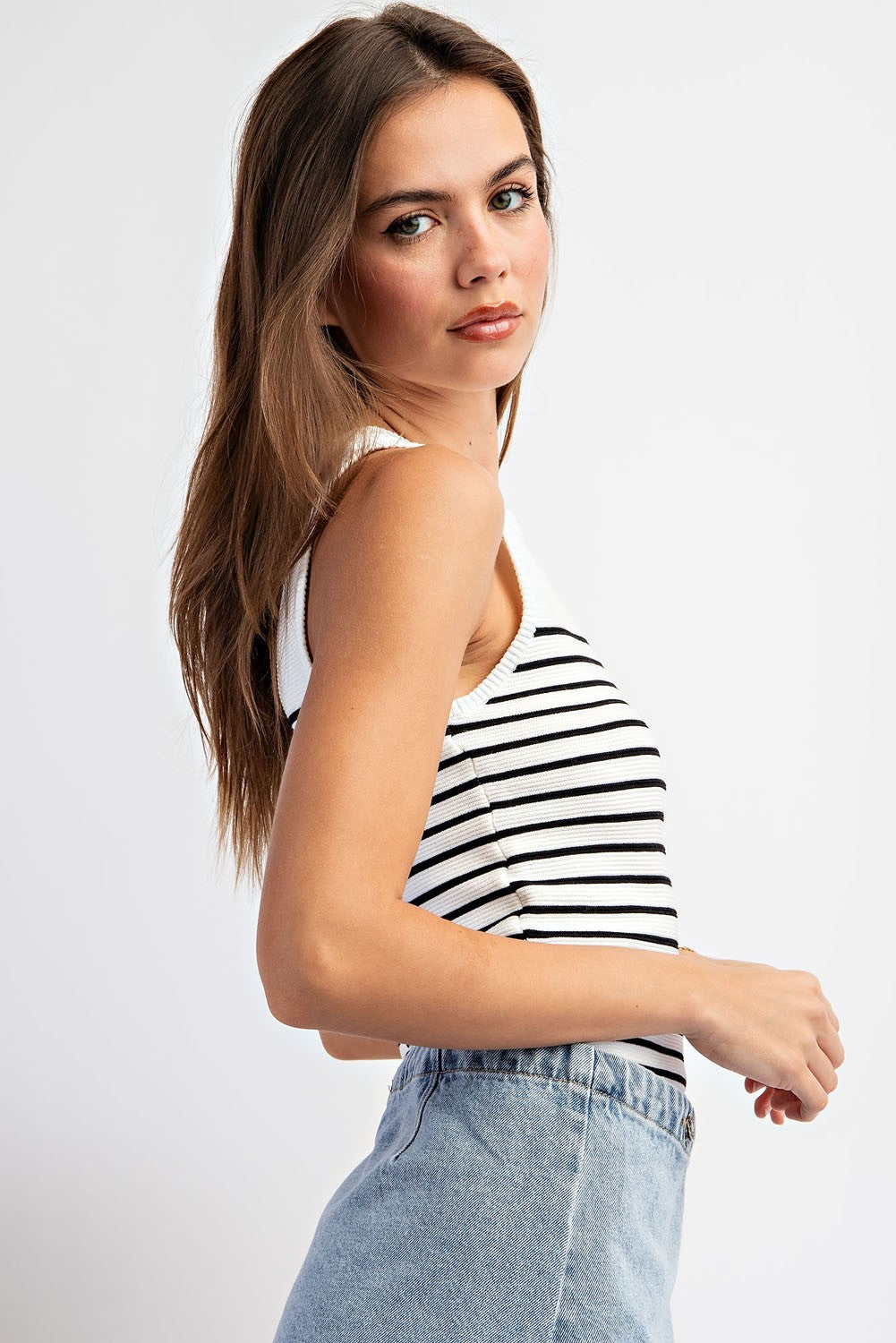 Lacey Striped Tank Top - KC Outfitter