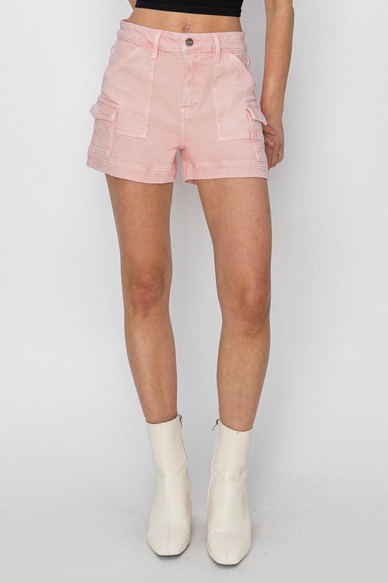 Risen Pink Cargo Pocket Short - KC Outfitter