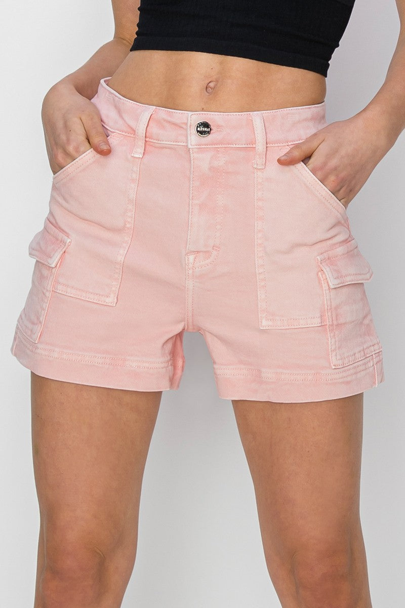 Risen Pink Cargo Pocket Short - KC Outfitter