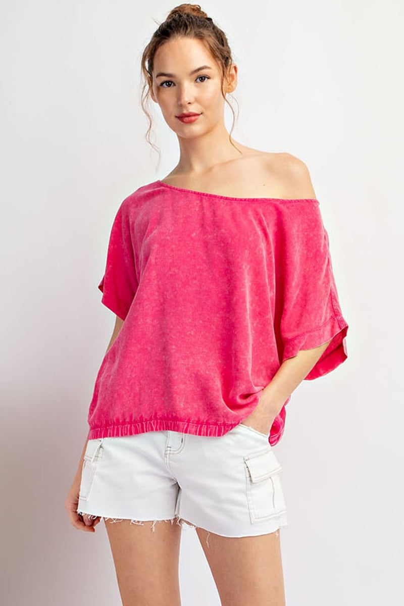 Charley Mineral Washed Top - KC Outfitter