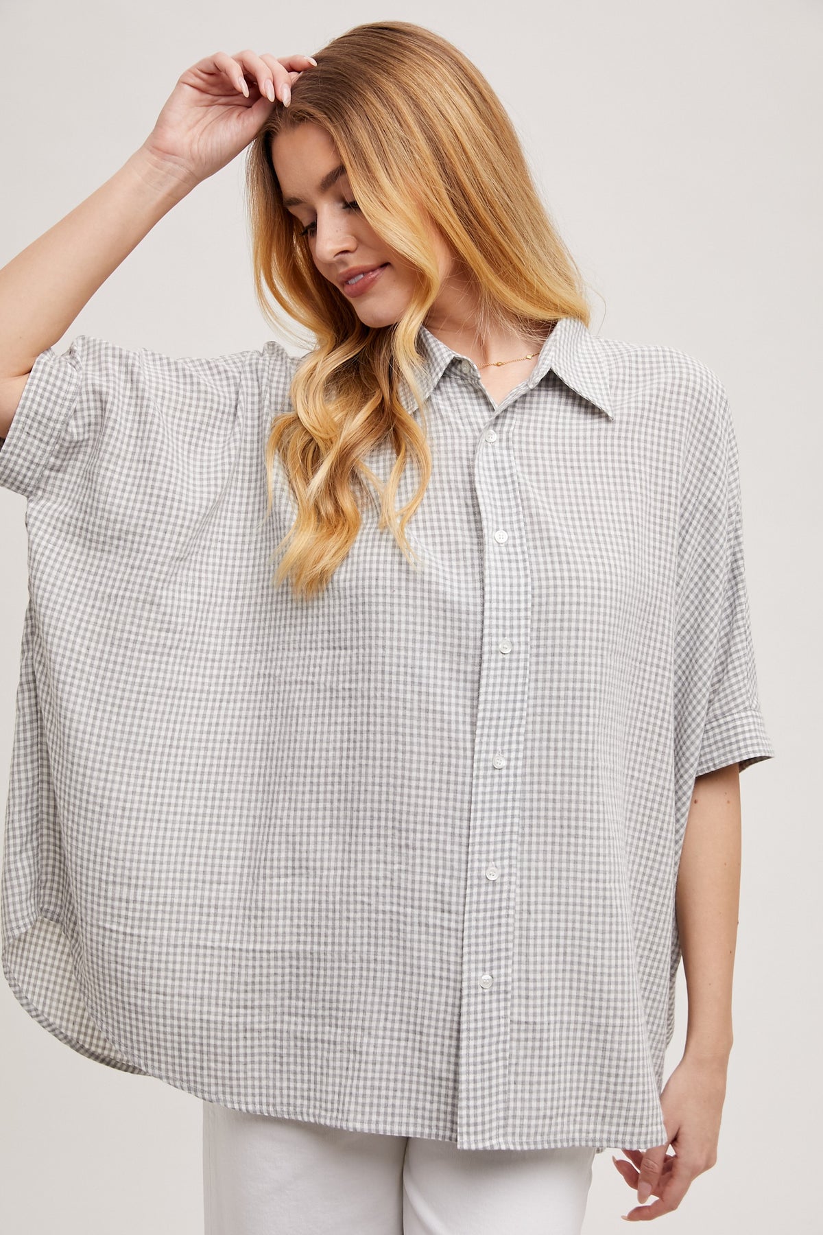 Madelyn Oversized Buttondown Shirt - KC Outfitter