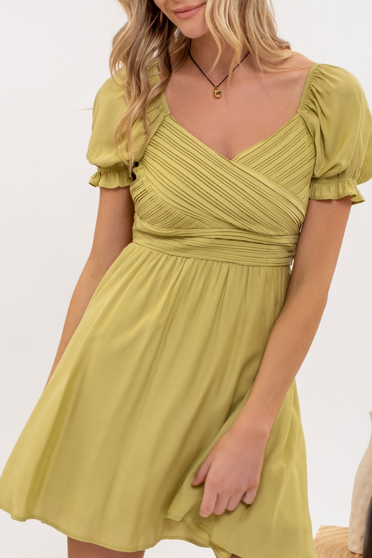 Wendy Pleated Front Dress - KC Outfitter