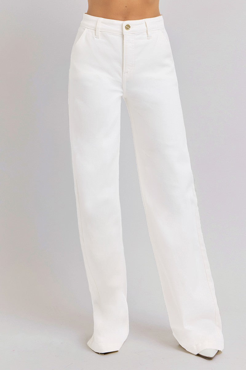 High Rise Wide Leg Jeans