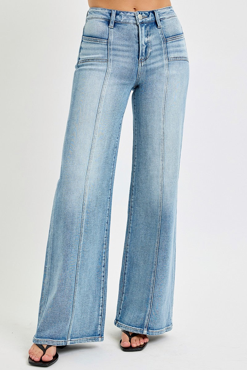 Heather Wide Leg Jean