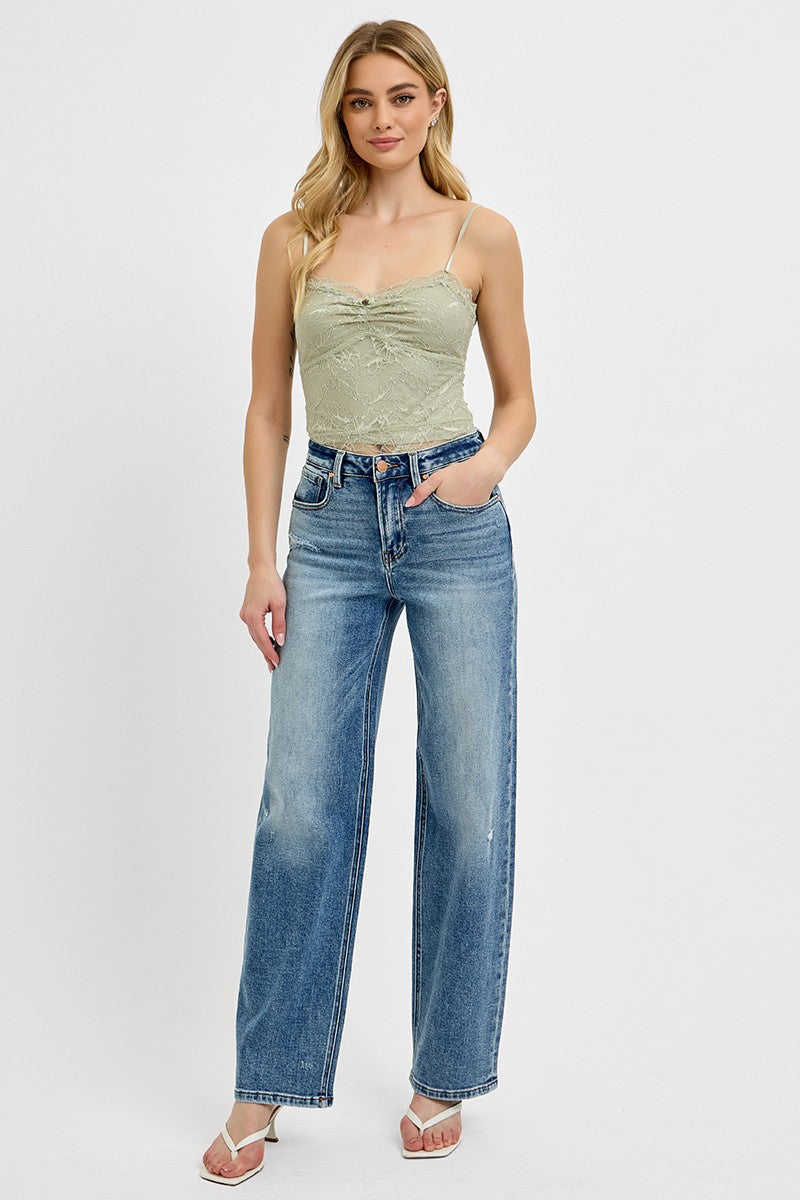 Jessica High Rise Wide Leg Baggy Jean