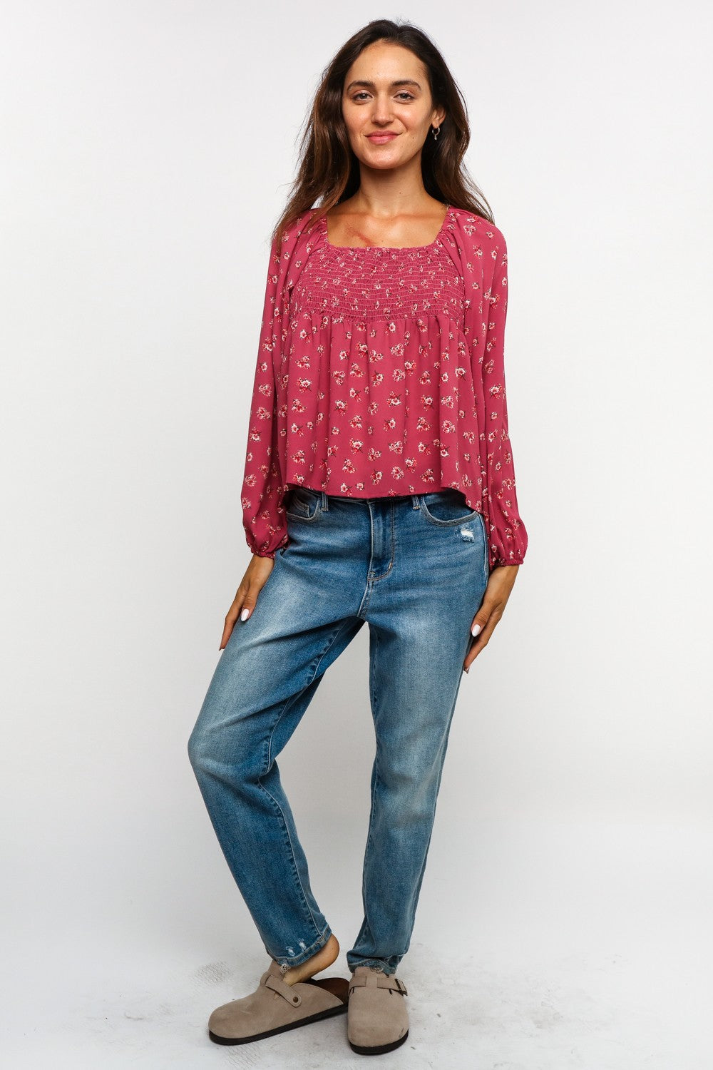 Smocked Babydoll Top