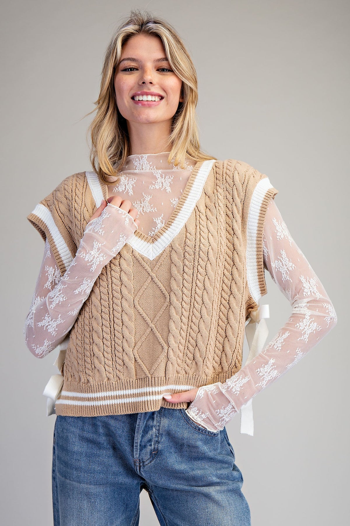 Tessa Cream Vest