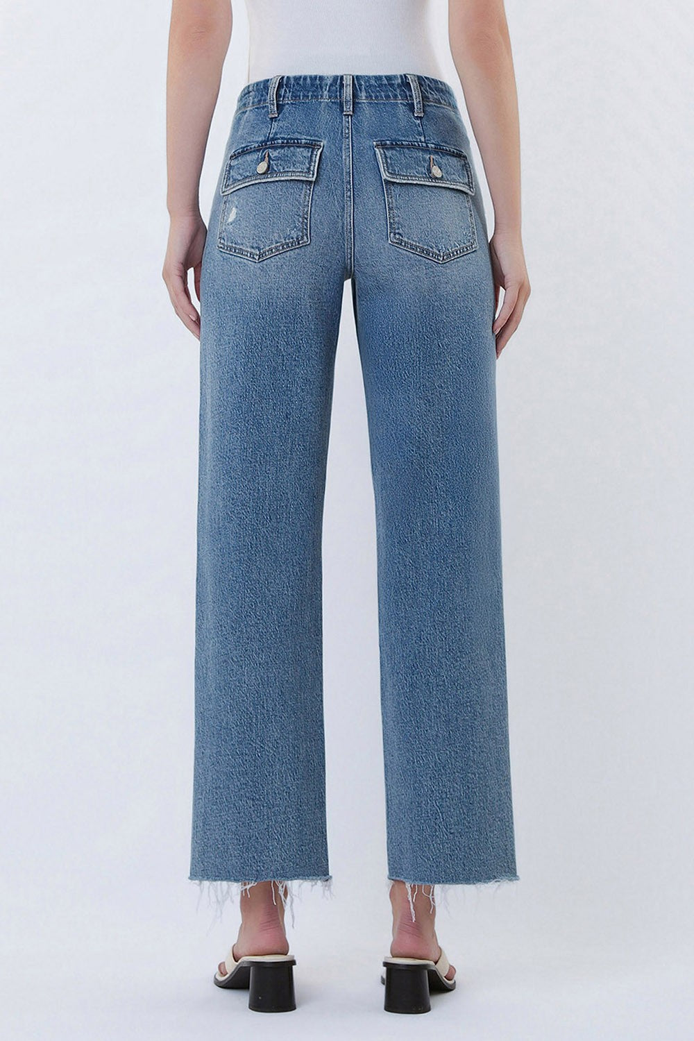 High Rise Patch Pocket Jean - KC Outfitter