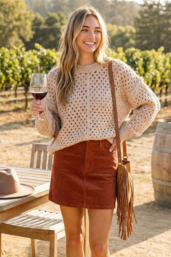 Maddie Taupe Sweater