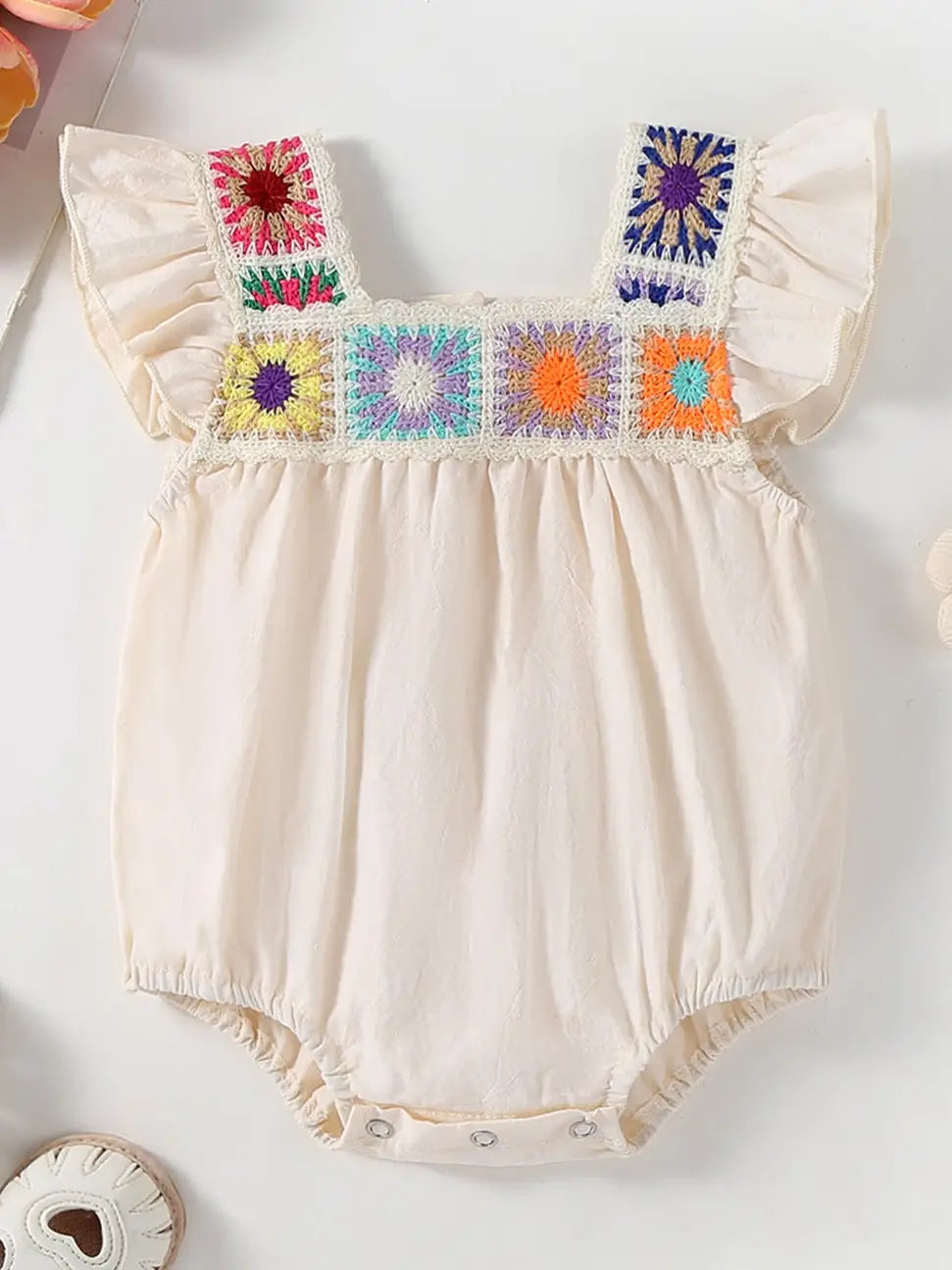 Summer Crochet Baby Romper - KC Outfitter