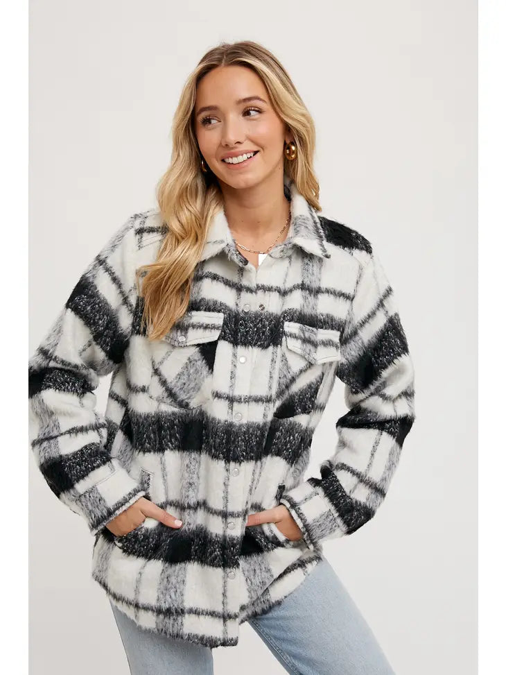 Olivia Flannel Shacket - KC Outfitter