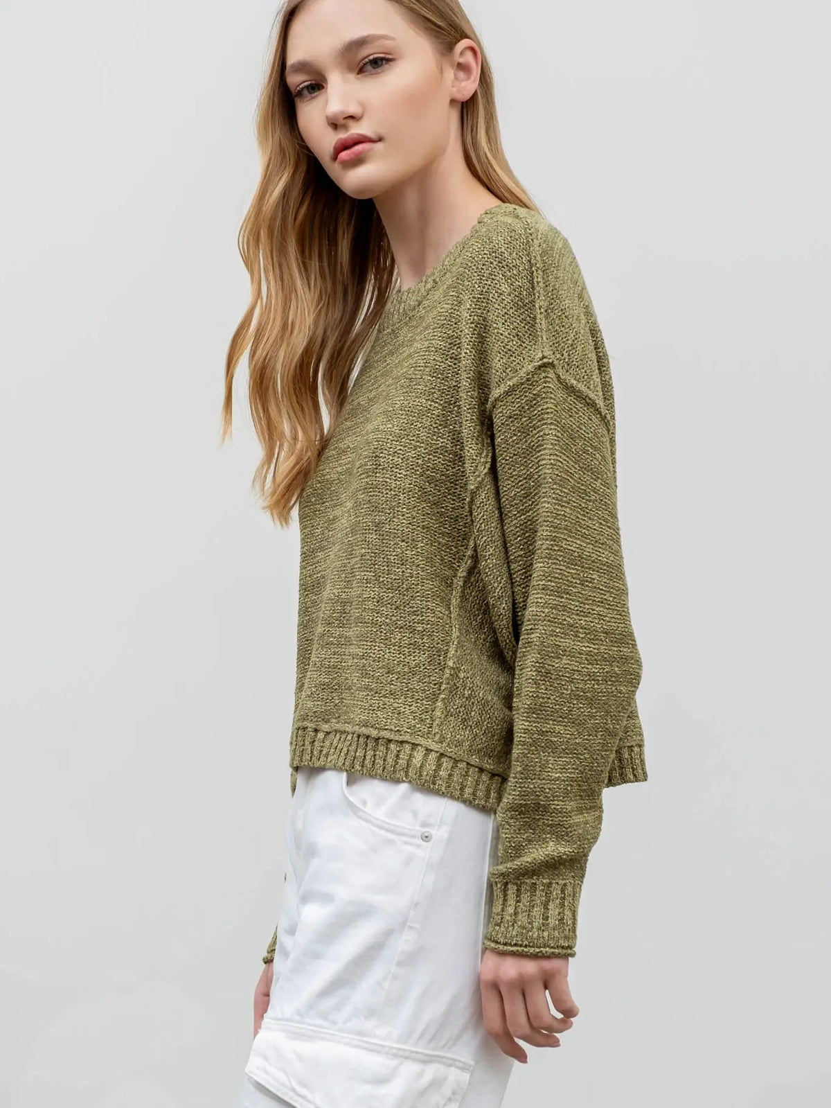 Saphron Olive Sweater