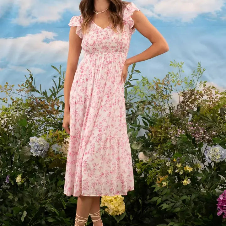 Brooklyn Floral Midi Dress