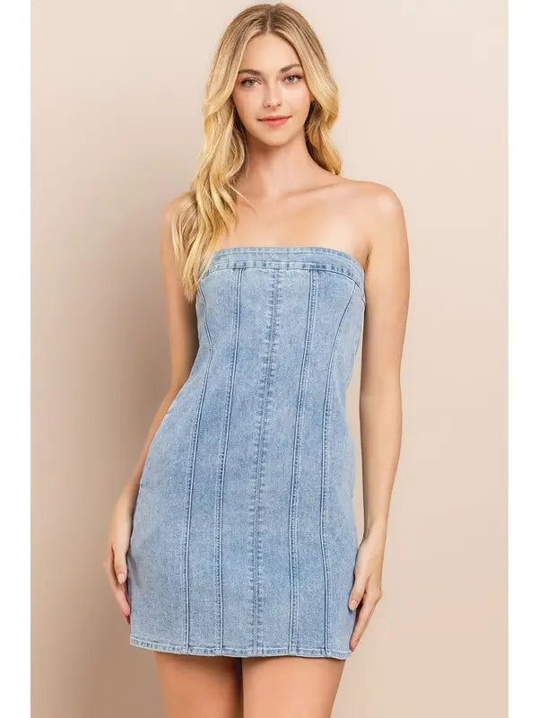 Gina Denim Dress - KC Outfitter