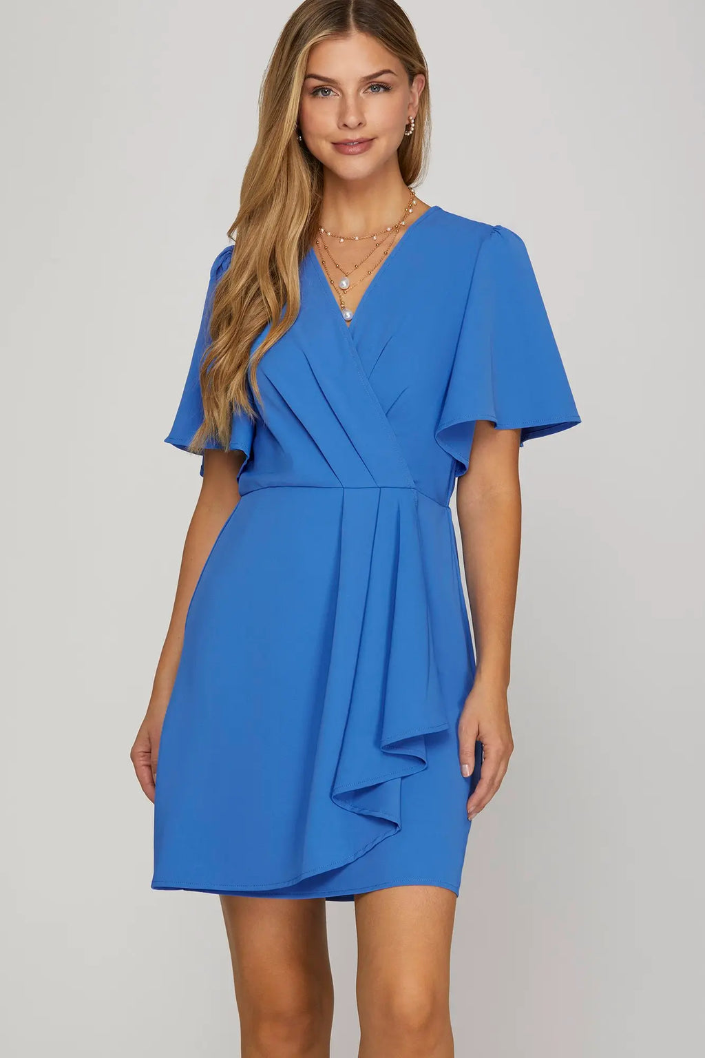 Kc Inlow Dress Sara Ice Blue Dress – KC Outfitter