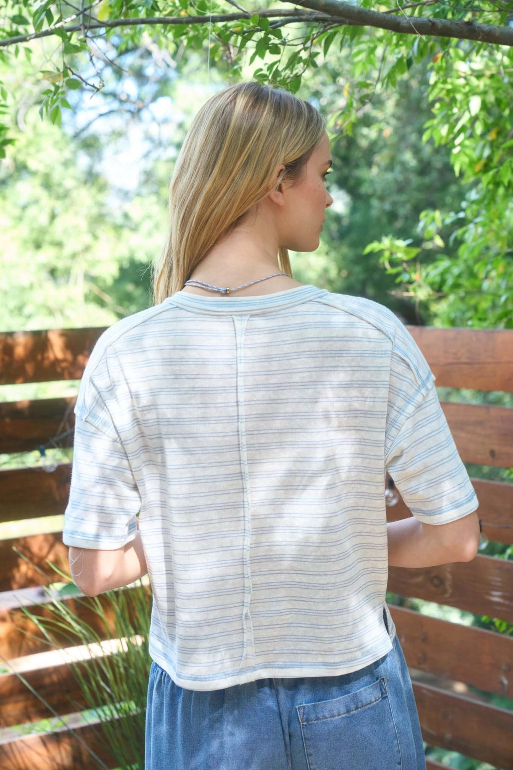 Blyth Blue Striped Henley - KC Outfitter