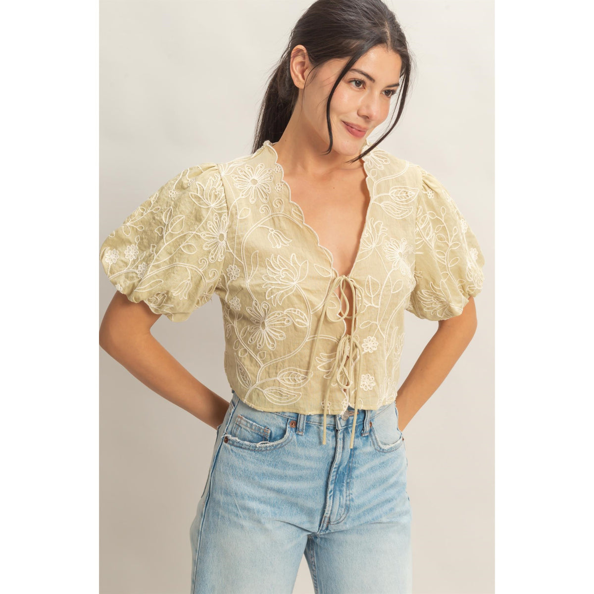 Josie Embroidered Top