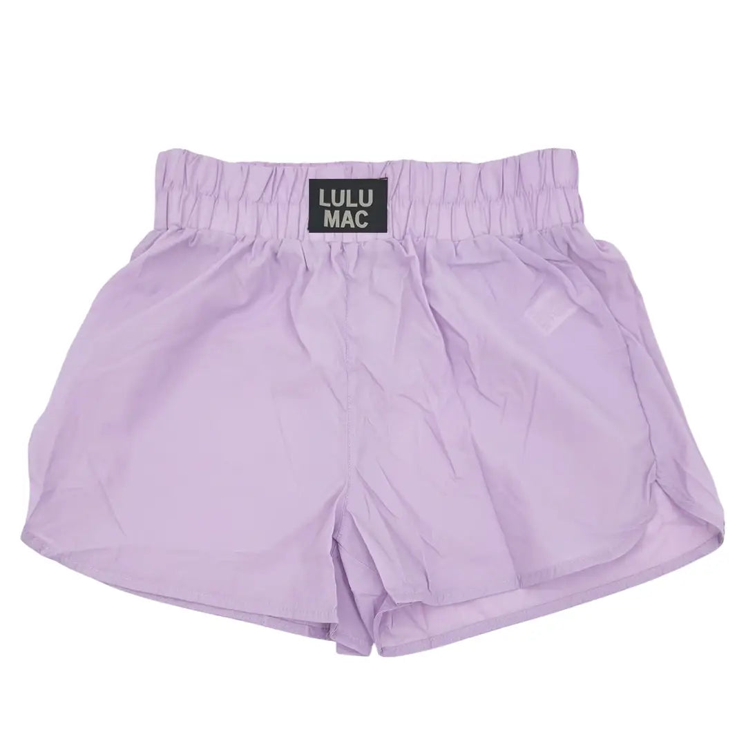 LULU Mac - Lilac Nylon Shorts