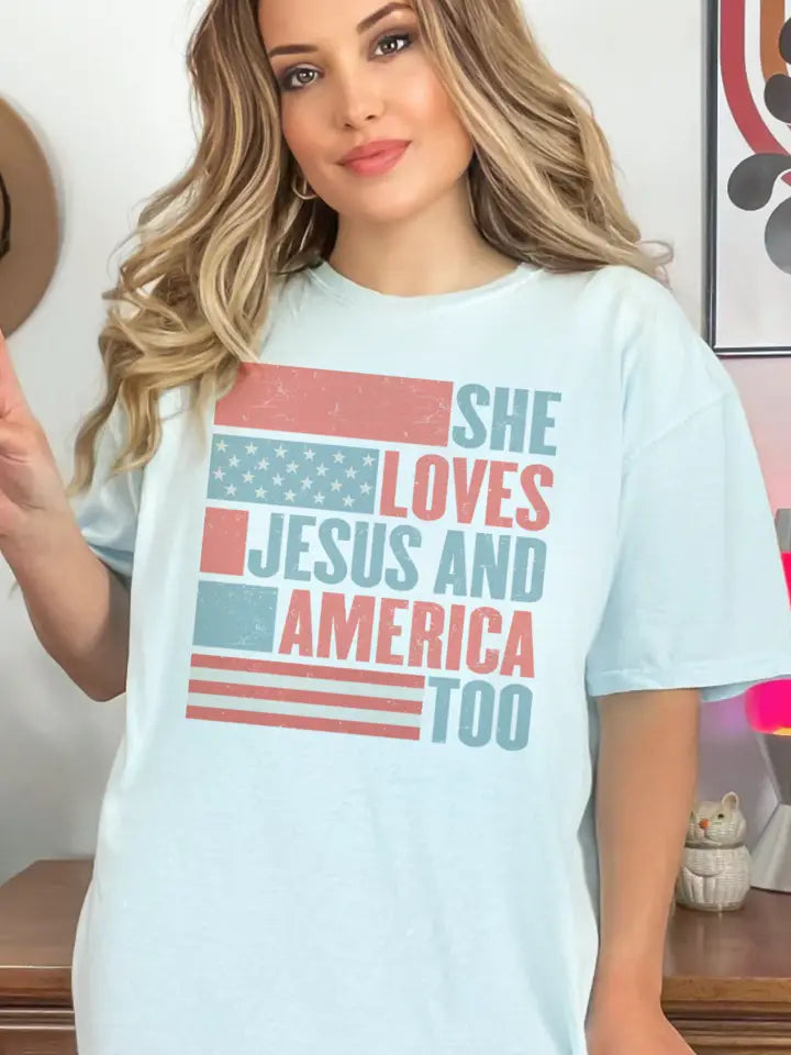 She Loves Jesus Tee - KC Outfitter